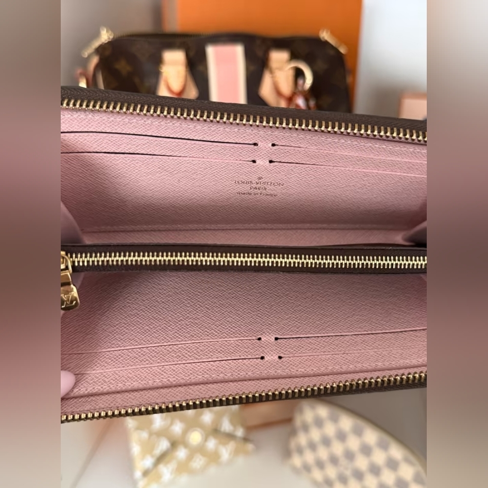 Louis Vuitton Clemence Zipper Wallet Rose Ballerine - Picture 8 of 16